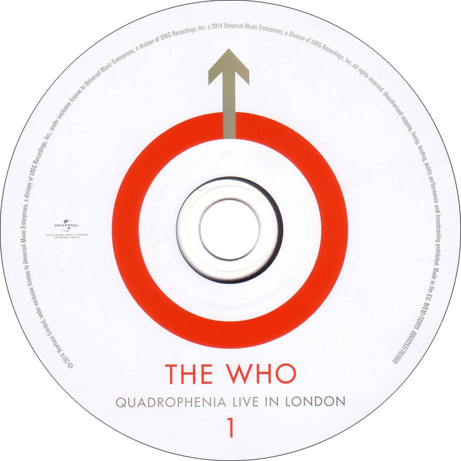 Cartula Cd1 de The Who - Quadrophenia: Live In London