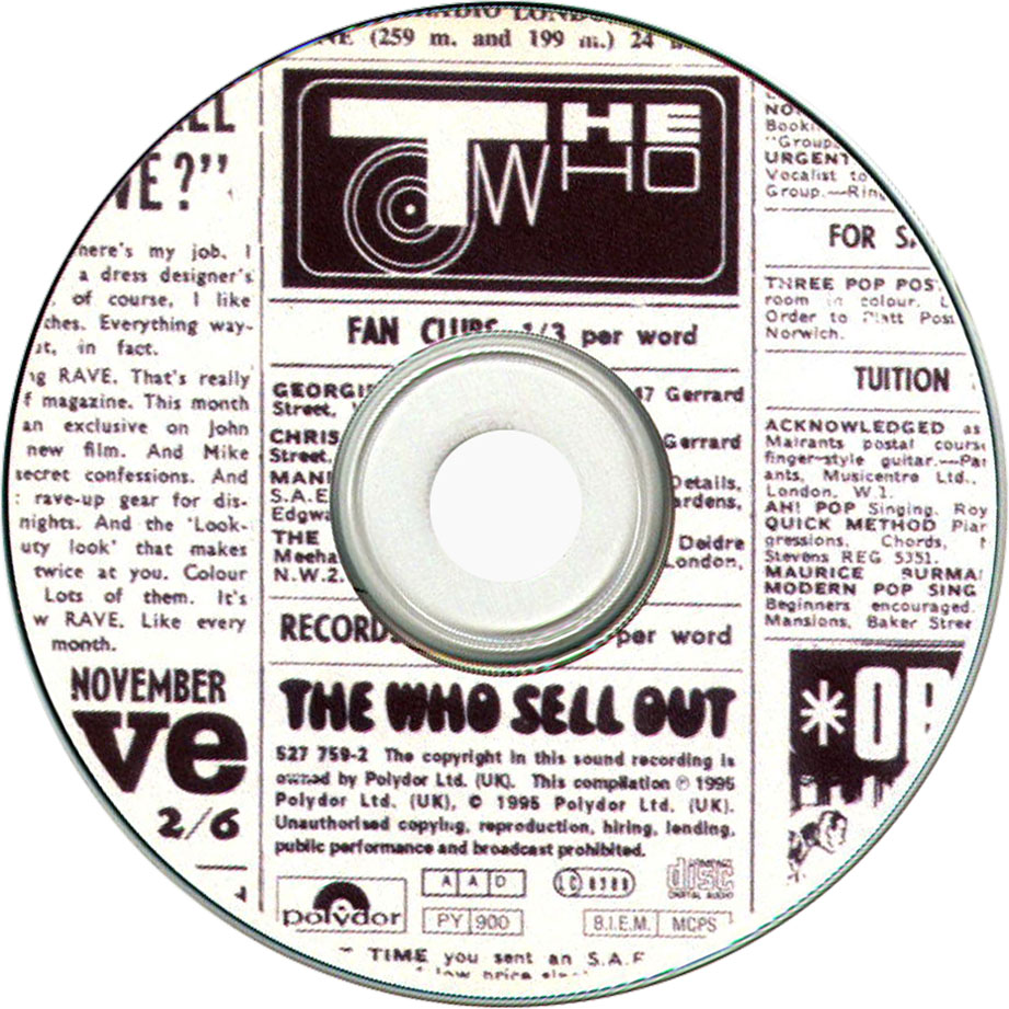 Cartula Cd de The Who - Sell Out