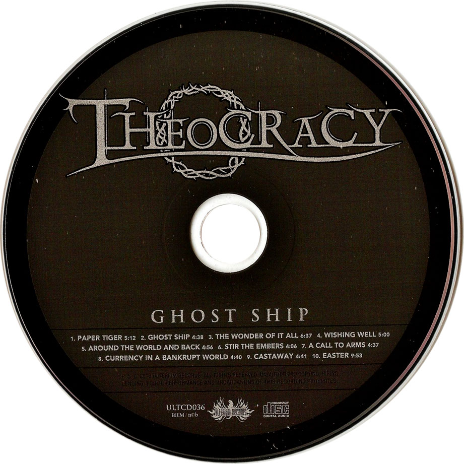 Cartula Cd de Theocracy - Ghost Ship