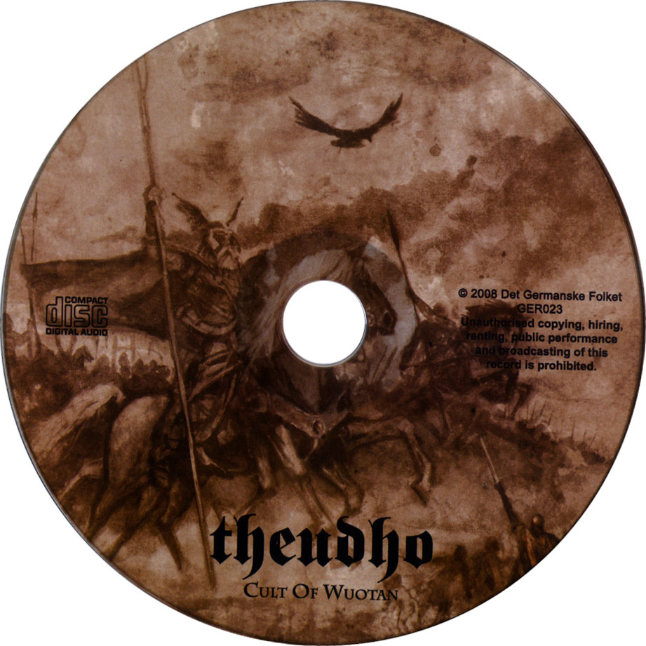 Cartula Cd de Theudho - Cult Of Wuotan