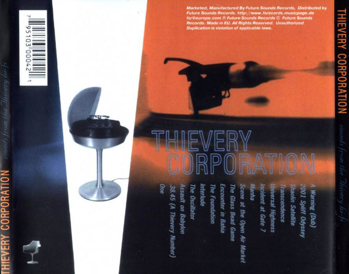 Cartula Trasera de Thievery Corporation - Sounds From The Thievery Hi Fi