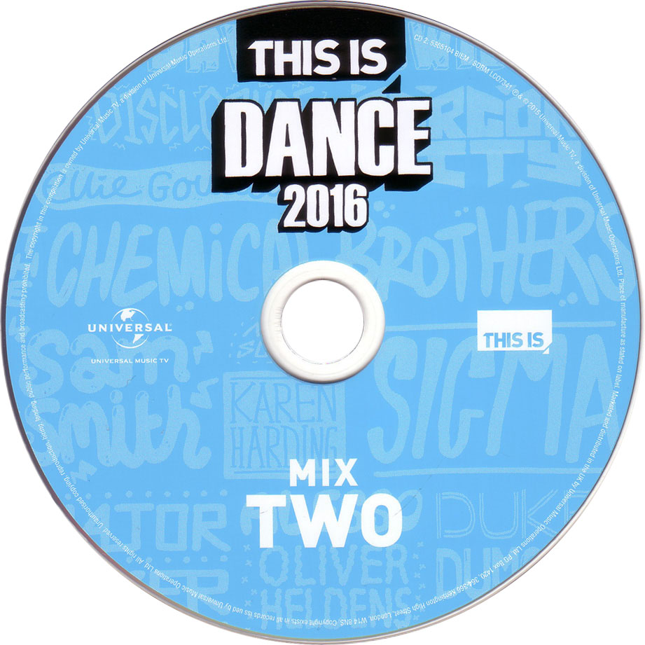 Cartula Cd2 de This Is Dance 2016