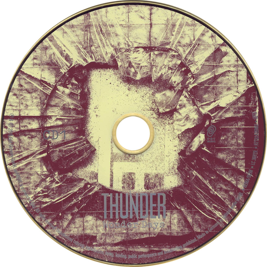 Cartula Cd2 de Thunder - Wonder Days (Deluxe Edition)