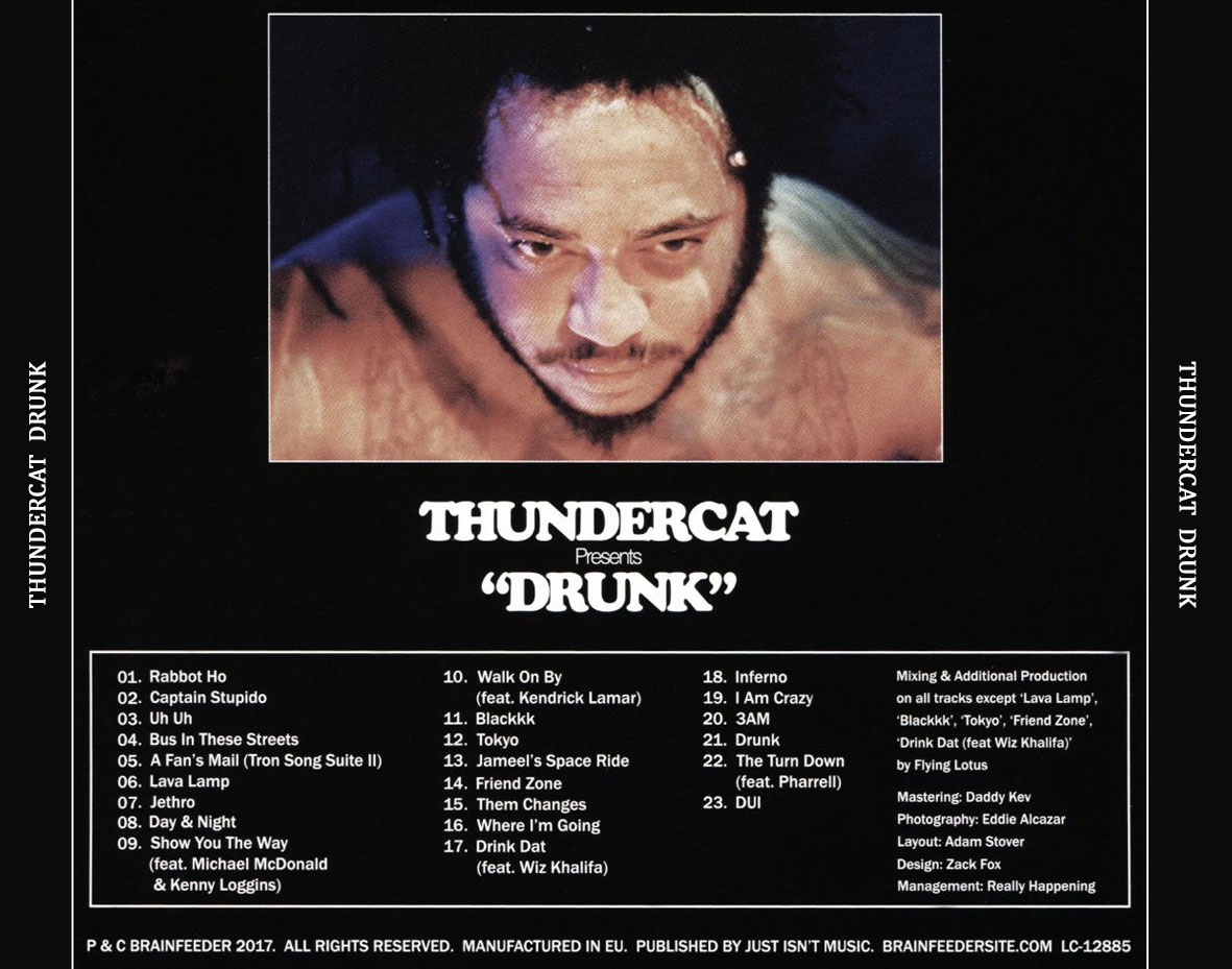 Cartula Trasera de Thundercat - Drunk