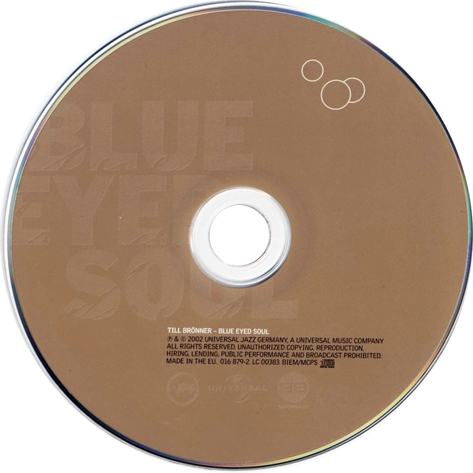 Cartula Cd de Till Brnner - Blue Eyed Soul