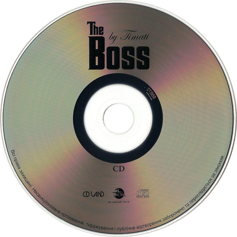 Cartula Cd de Timati - The Boss