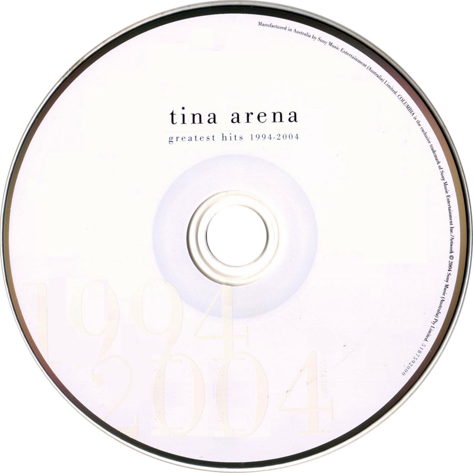 Cartula Cd de Tina Arena - Greatest Hits 1994-2004