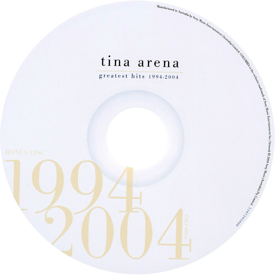 Cartula Cd2 de Tina Arena - Greatest Hits 1994-2004 (2 Cd's)