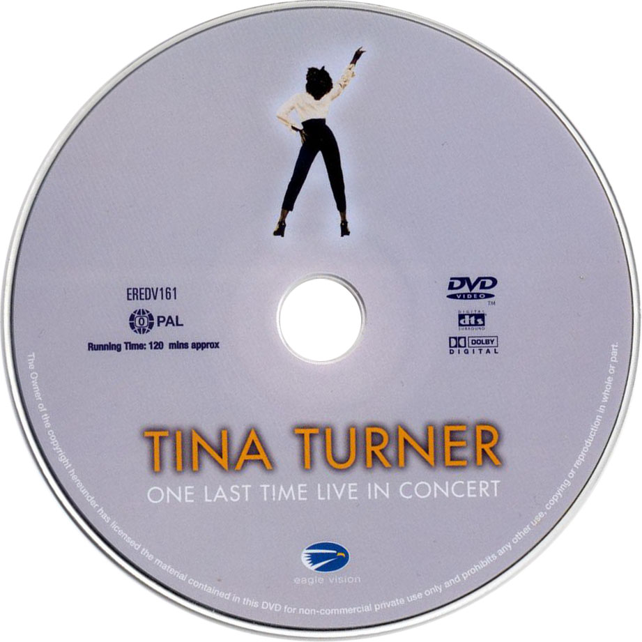 Cartula Dvd de Tina Turner - One Last Time Live In Concert (Dvd)
