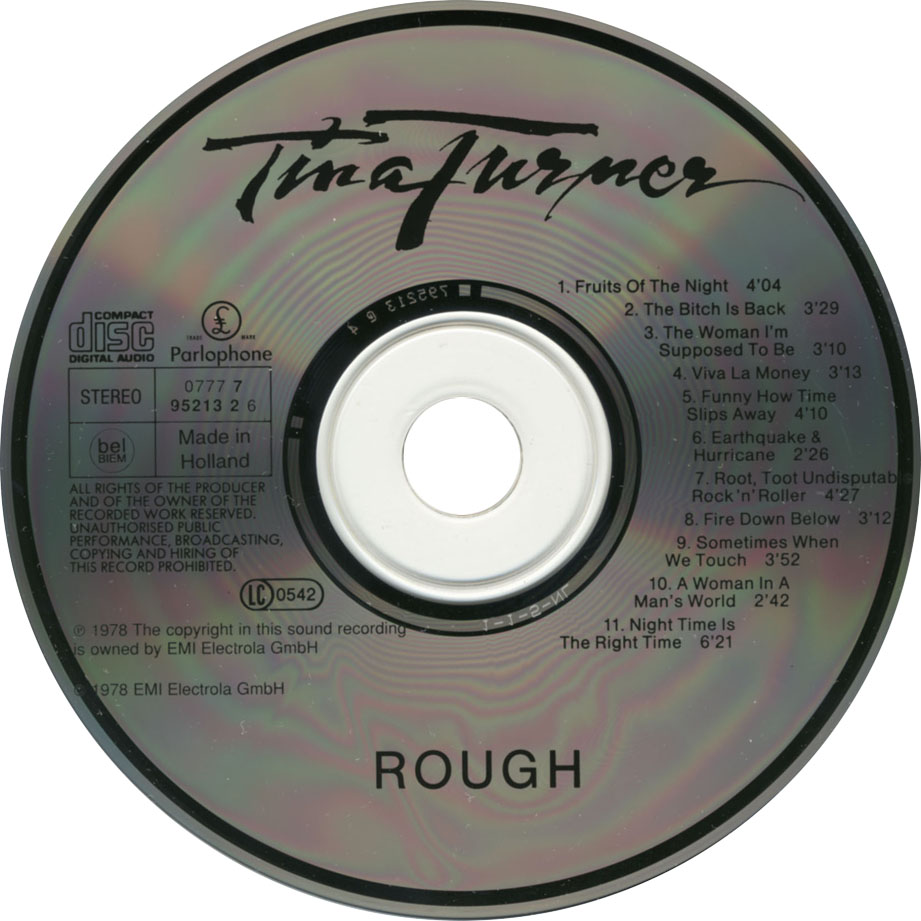 Cartula Cd de Tina Turner - Rough