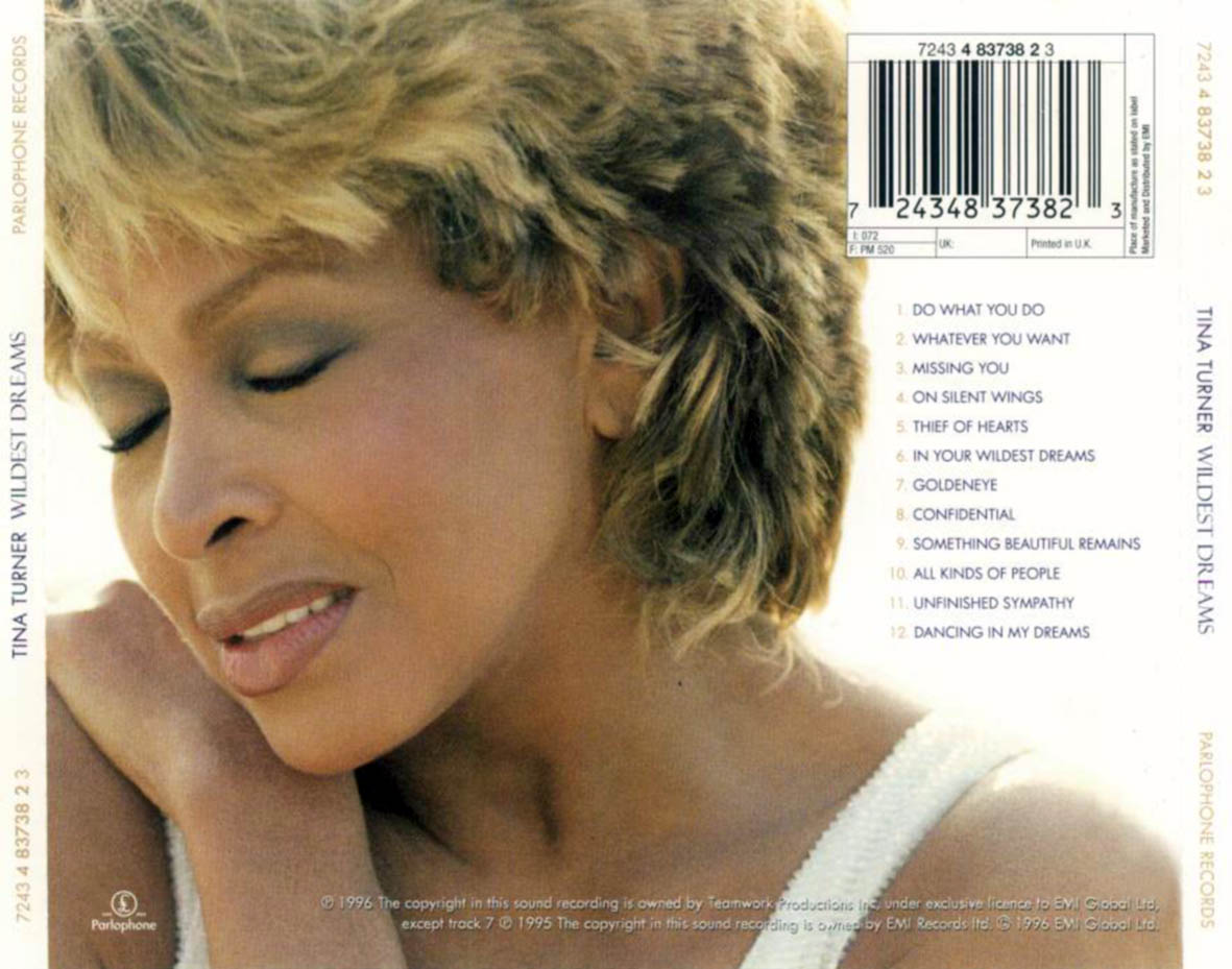 Cartula Trasera de Tina Turner - Wildest Dreams