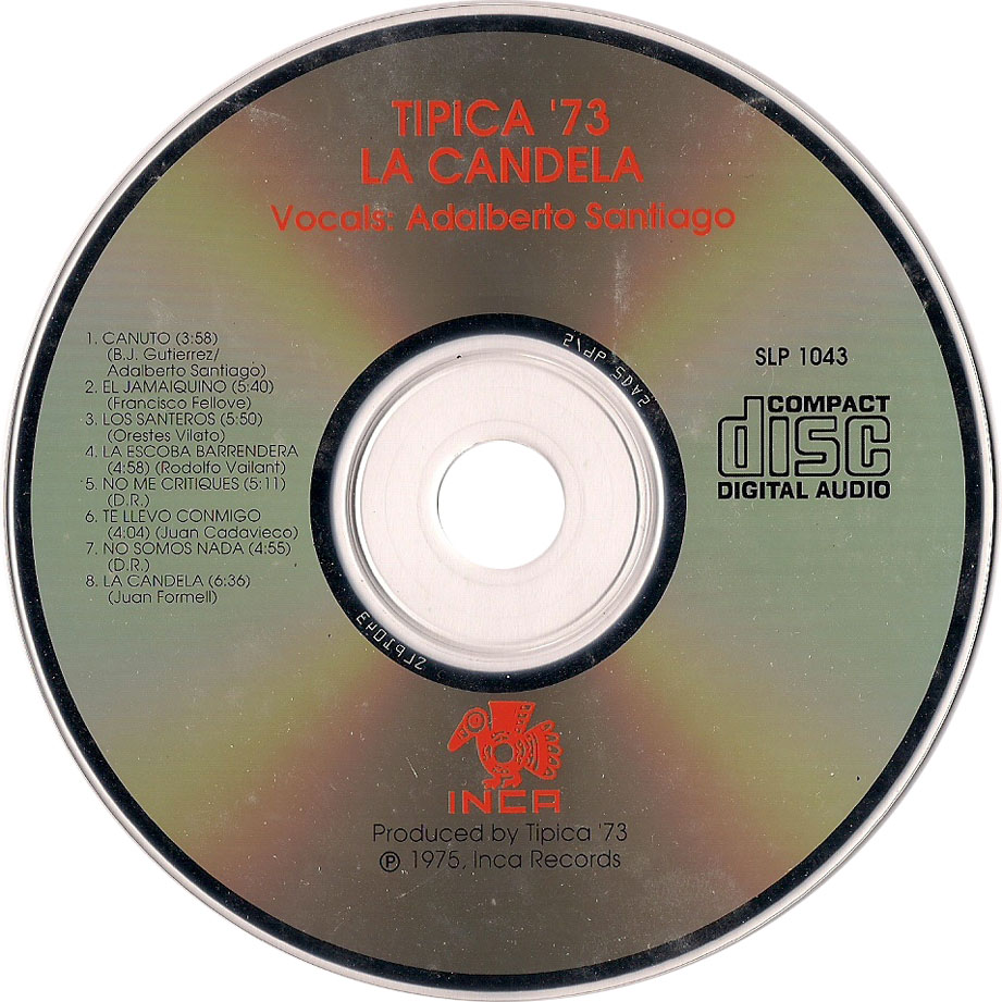 Cartula Cd de Tipica 73 - La Candela