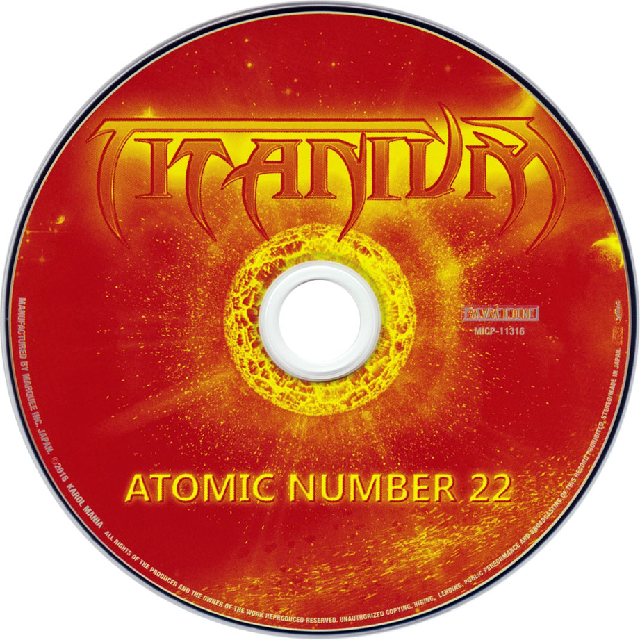 Cartula Cd de Titanium - Atomic Number 22