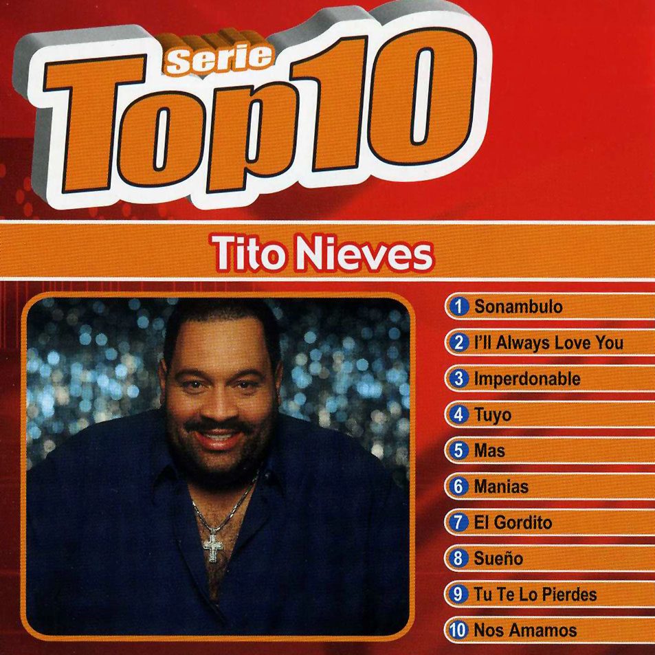 Cartula Frontal de Tito Nieves - Serie Top 10