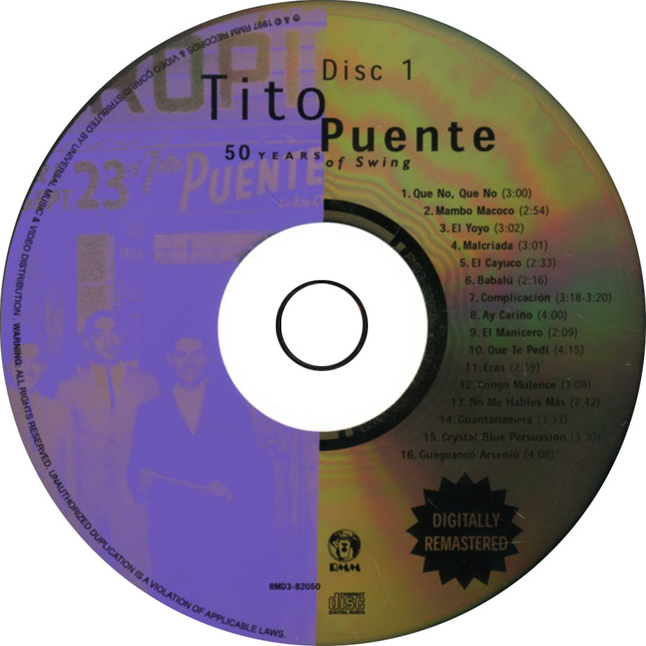 Cartula Cd1 de Tito Puente - 50 Years Of Swing