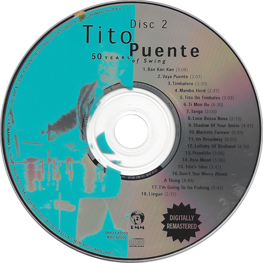 Cartula Cd2 de Tito Puente - 50 Years Of Swing