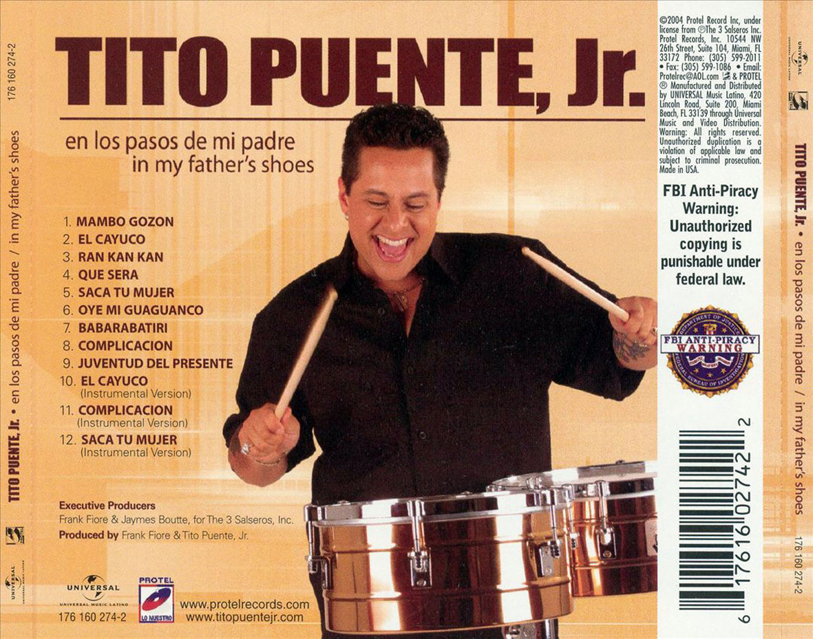 Car�tula Trasera de Tito Puente Jr. - En Los Pasos De Mi Padre
