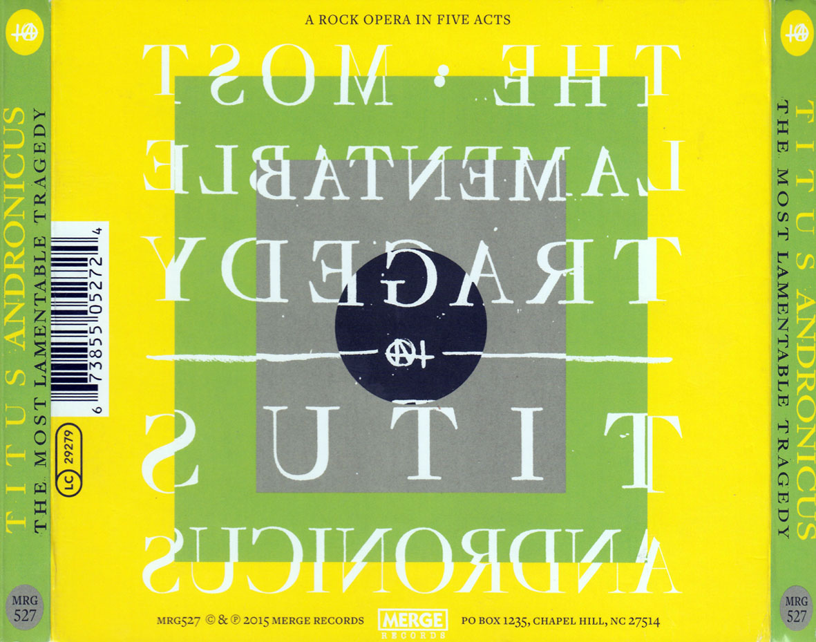 Cartula Trasera de Titus Andronicus - The Most Lamentable Tragedy