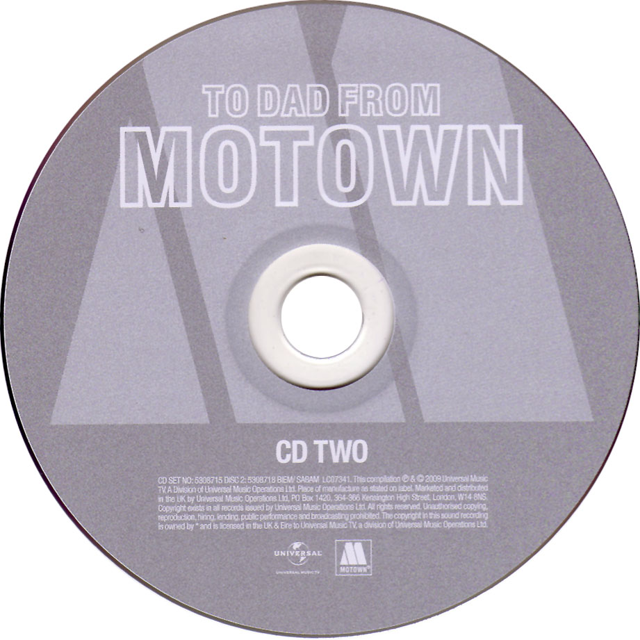 Cartula Cd2 de To Dad From Motown