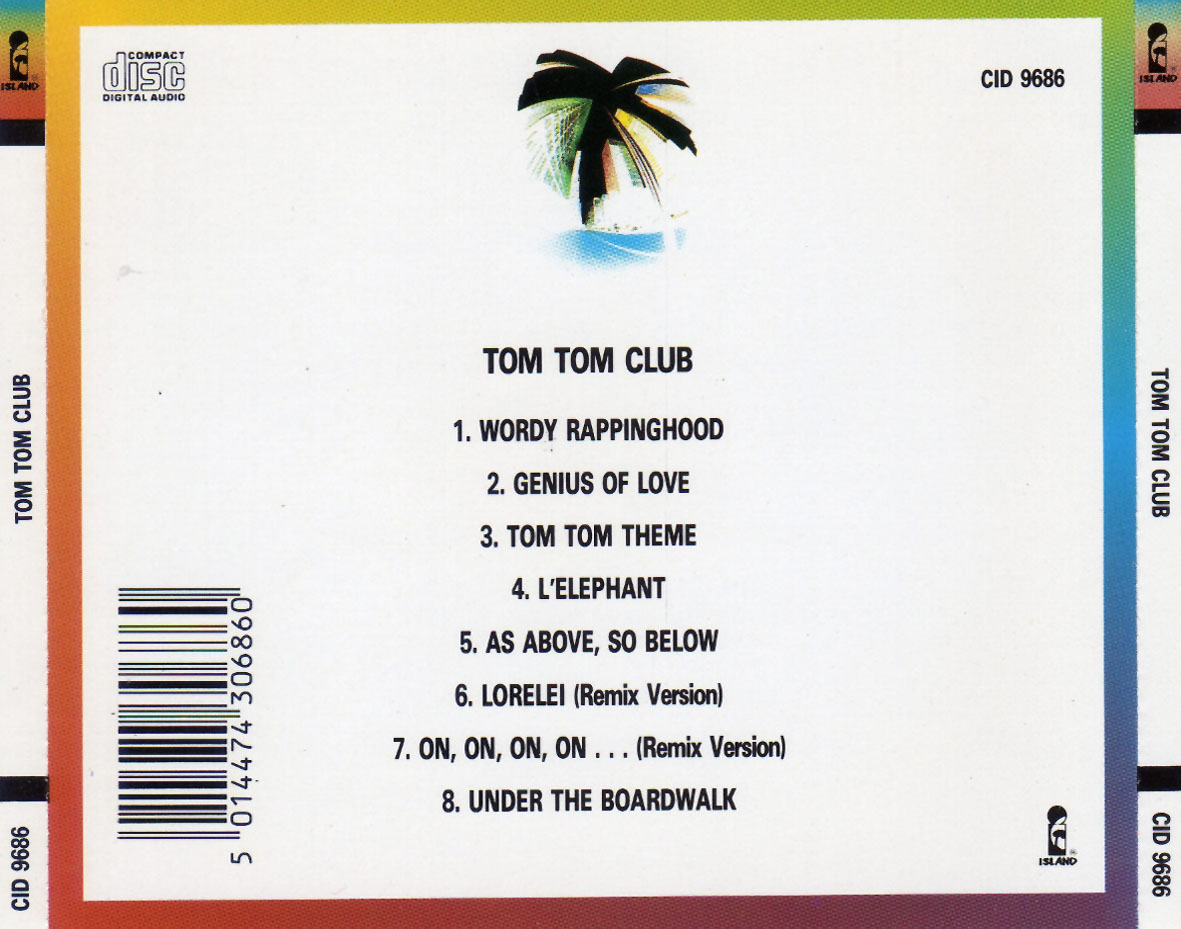 Cartula Trasera de Tom Tom Club - Tom Tom Club (1981)