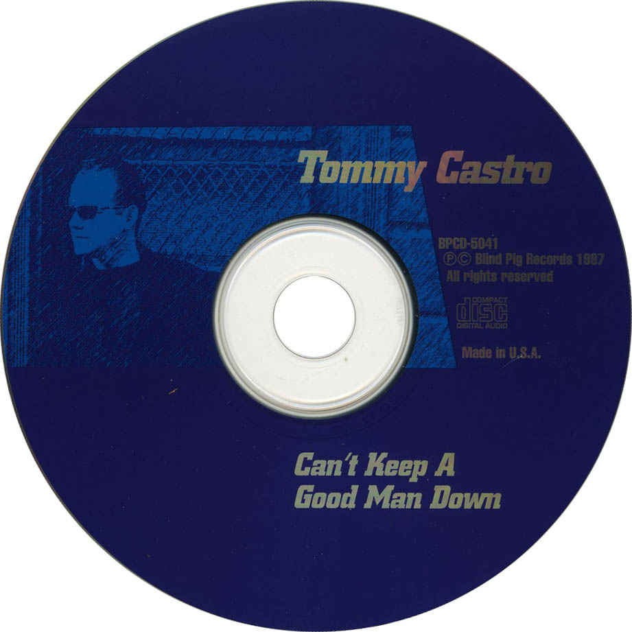 Cartula Cd de Tommy Castro - Can't Keep A Good Man Down