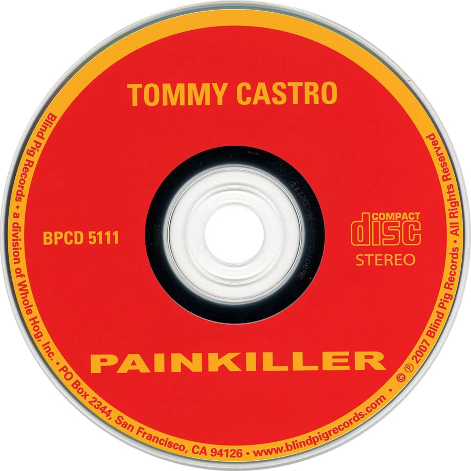 Cartula Cd de Tommy Castro - Painkiller