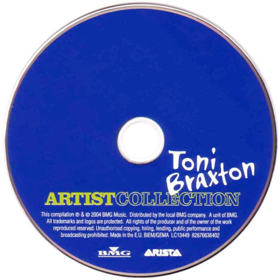 Cartula Cd de Toni Braxton - Artist Collection