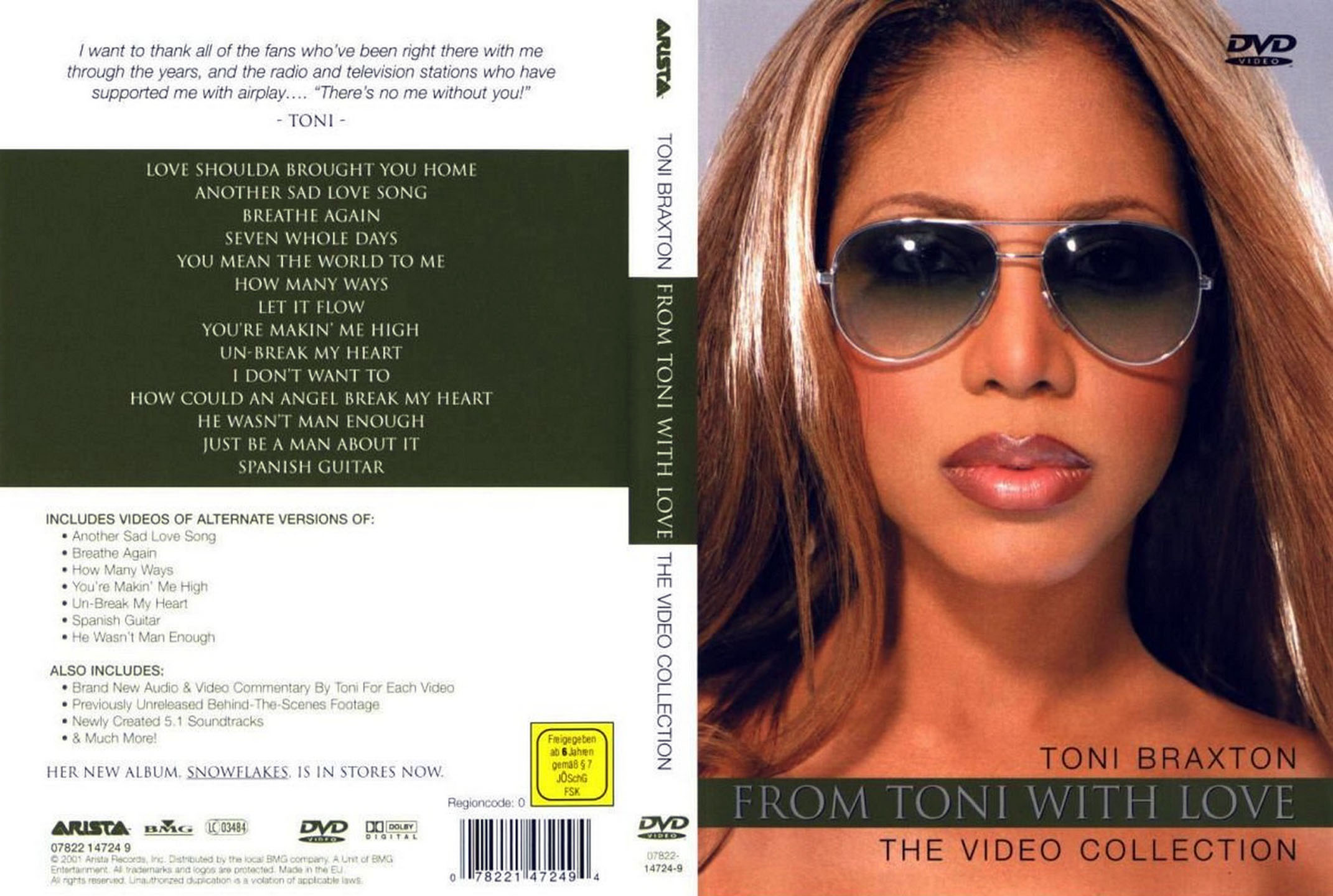 Cartula Caratula de Toni Braxton - From Toni With Love: The Video Collection (Dvd)