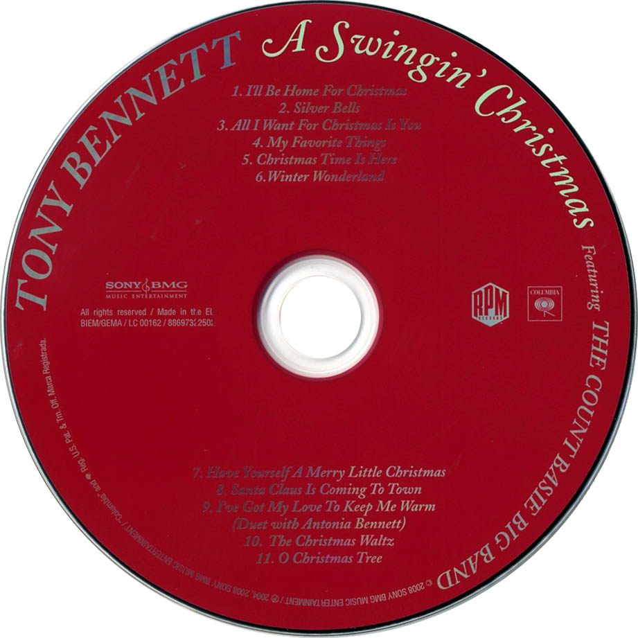 Cartula Cd de Tony Bennett - A Swingin' Christmas
