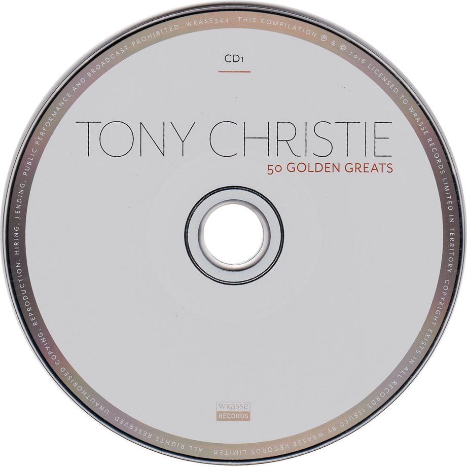 Cartula Cd1 de Tony Christie - 50 Golden Greats