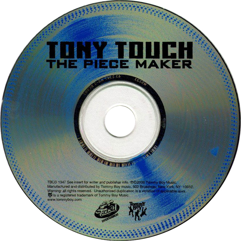 Cartula Cd de Tony Touch - The Piece Maker
