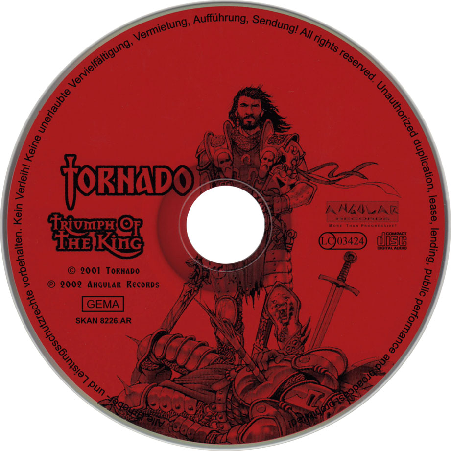 Cartula Cd de Tornado - Triumph Of The King