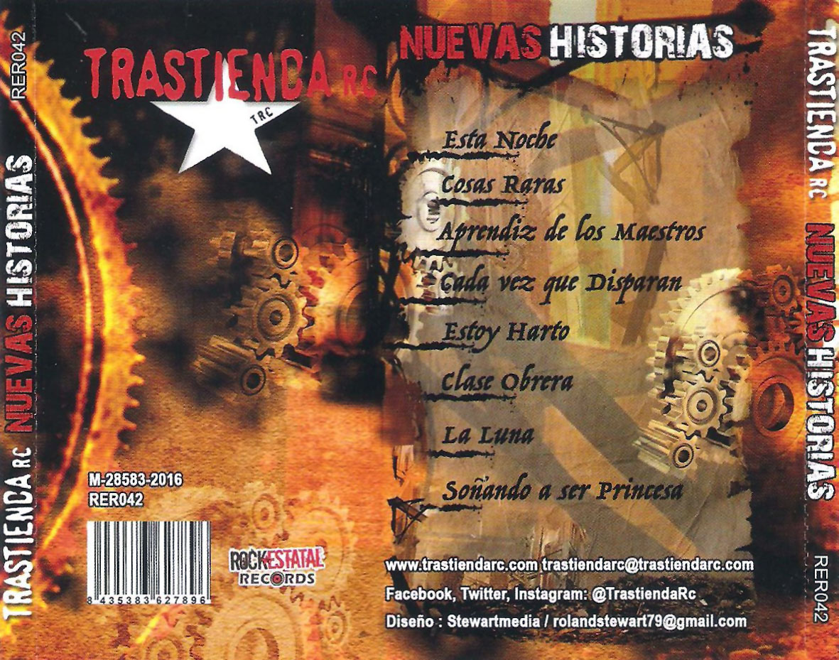 Carátula Trasera de Trastienda Rc - Nuevas Historias