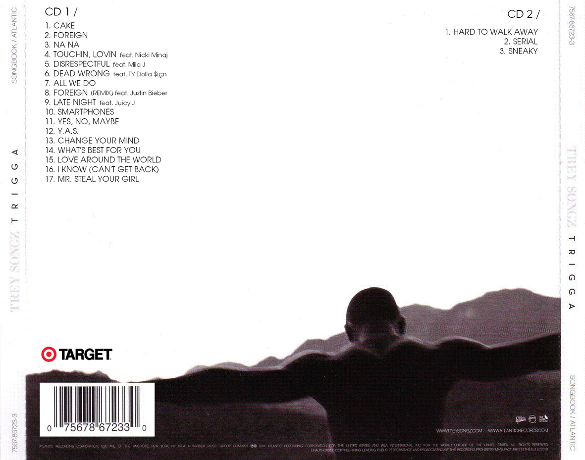 Caratula Trasera De Trey Songz Trigga Target Edition Portada