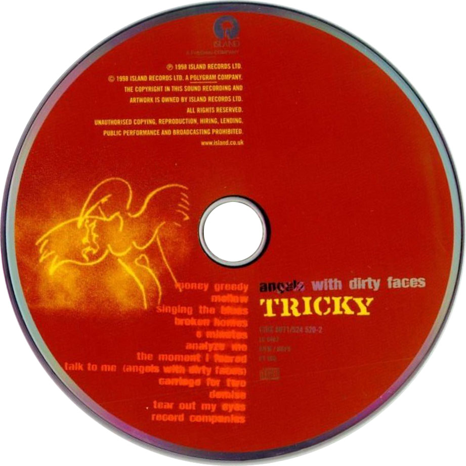 Cartula Cd de Tricky - Angels With Dirty Faces