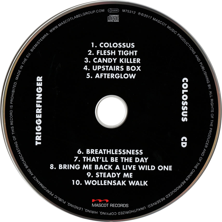 Cartula Cd de Triggerfinger - Colossus