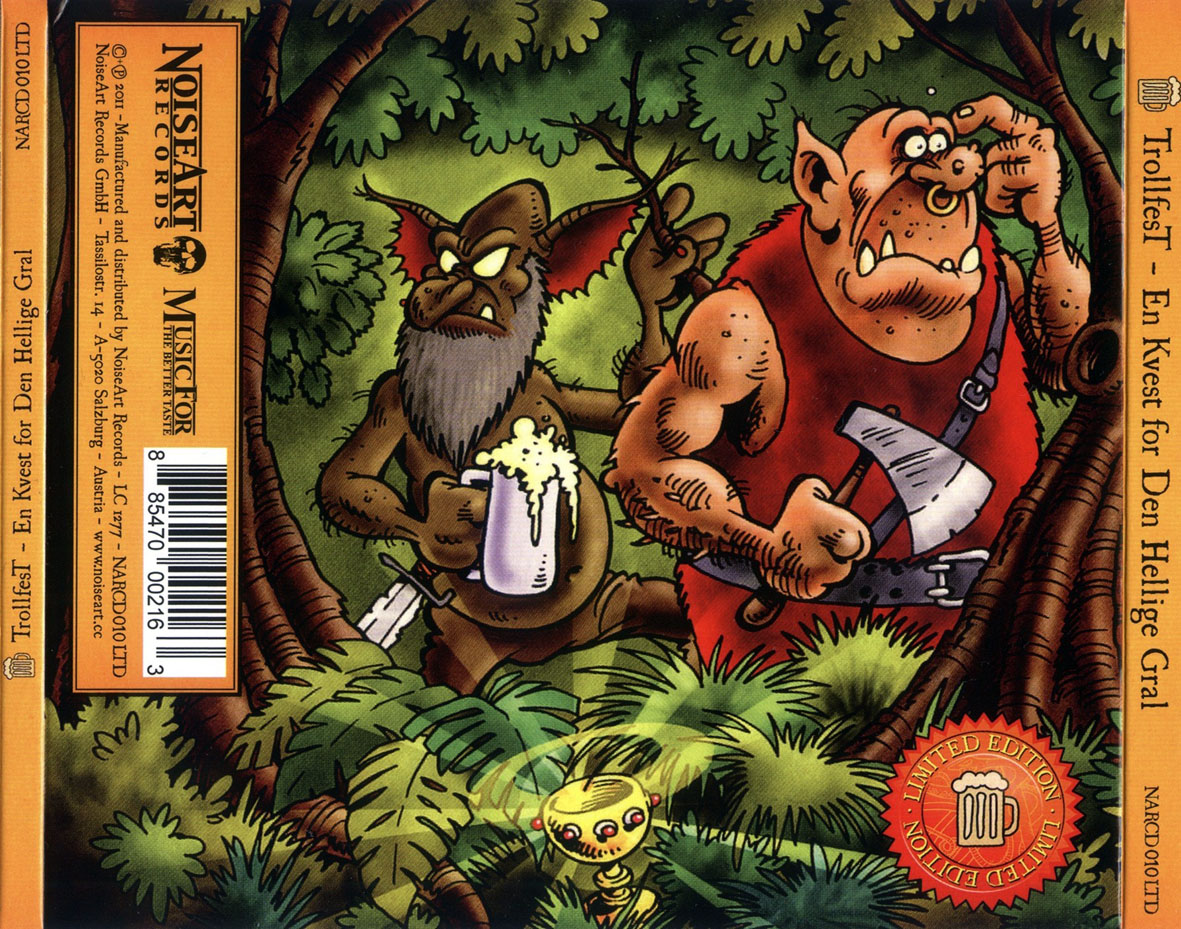 Car�tula Trasera de Trollfest - En Kvest For Den Hellige Gral