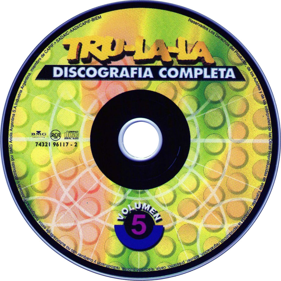Cartula Cd de Tru-La-la - Discografia Completa Volumen 5