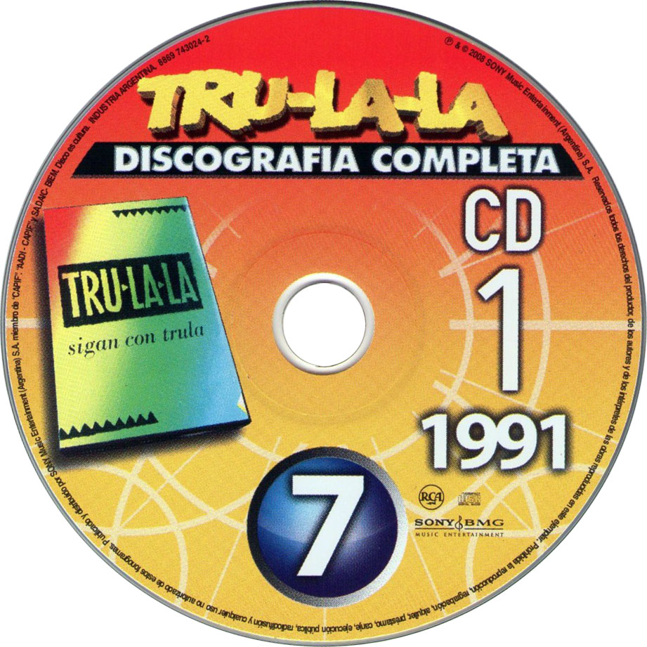 Cartula Cd1 de Tru-La-la - Discografia Completa Volumen 7