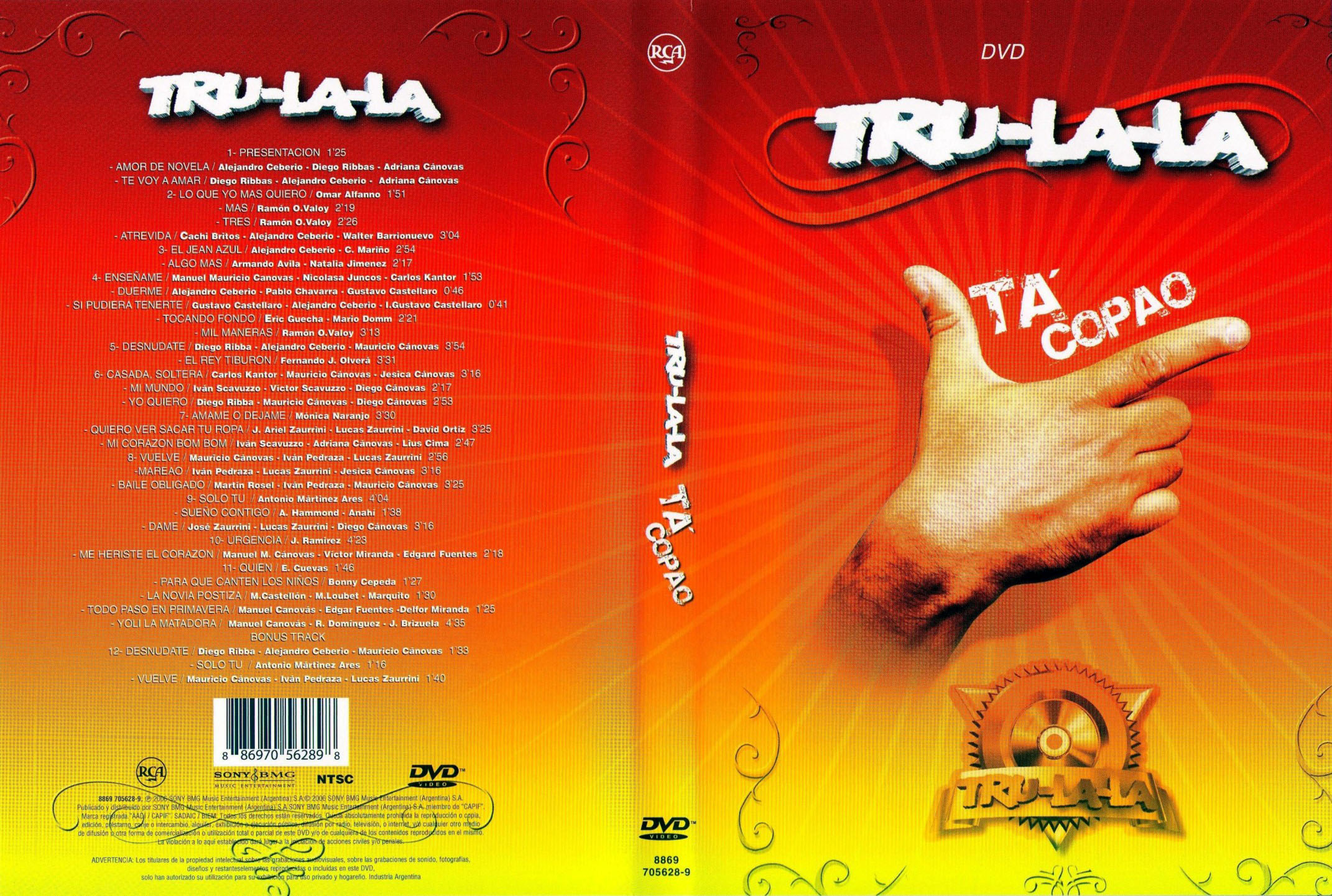 Cartula Caratula de Tru-La-la - Ta' Copao (Dvd)