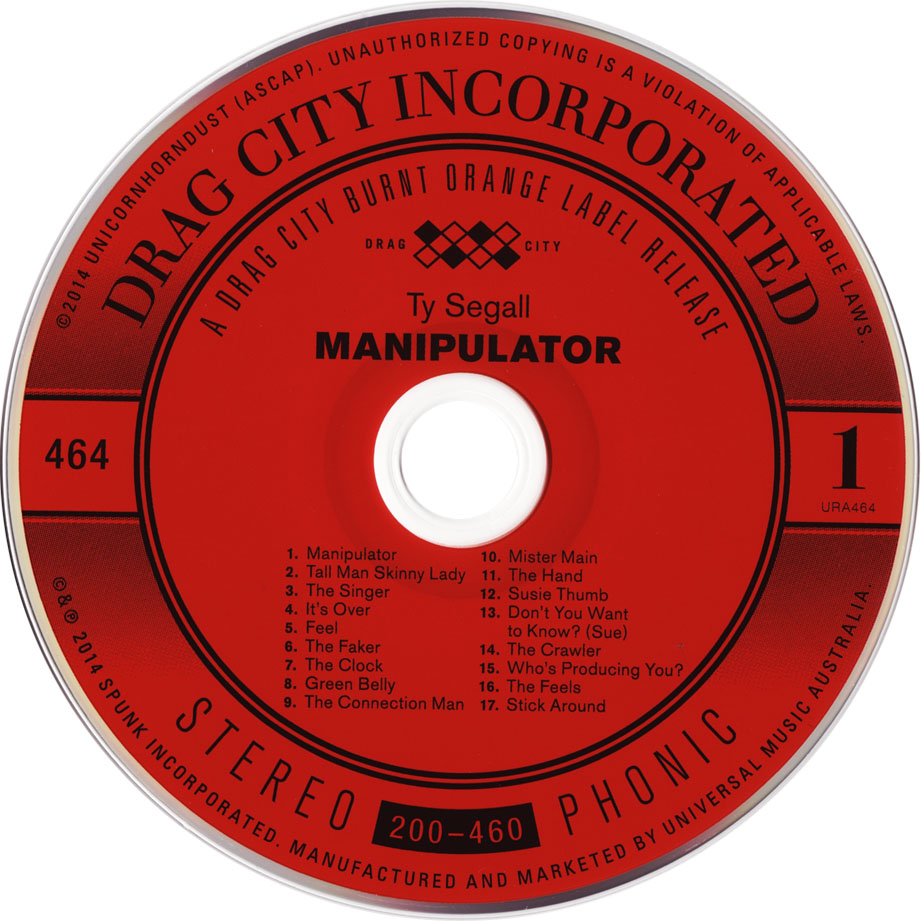 Cartula Cd de Ty Segall - Manipulator