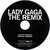 Cartula cd Lady Gaga The Remix