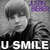 Cartula frontal Justin Bieber U Smile (Cd Single)