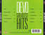 Caratula Trasera de Devo - Greatest Hits (1998)