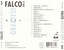 Cartula trasera Falco Greatest Hits Volume II