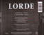 Cartula trasera Lorde Royals (Cd Single)