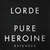 Cartula frontal Lorde Pure Heroine (Extended)