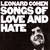 Cartula frontal Leonard Cohen Songs Of Love And Hate (2007)