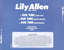 Cartula trasera Lily Allen Our Time (Cd Single)
