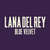 Cartula frontal Lana Del Rey Blue Velvet (Cd Single)
